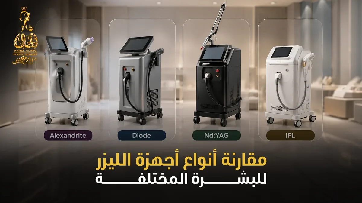 مقارنة أنواع أجهزة الليزر للبشرة المختلفة