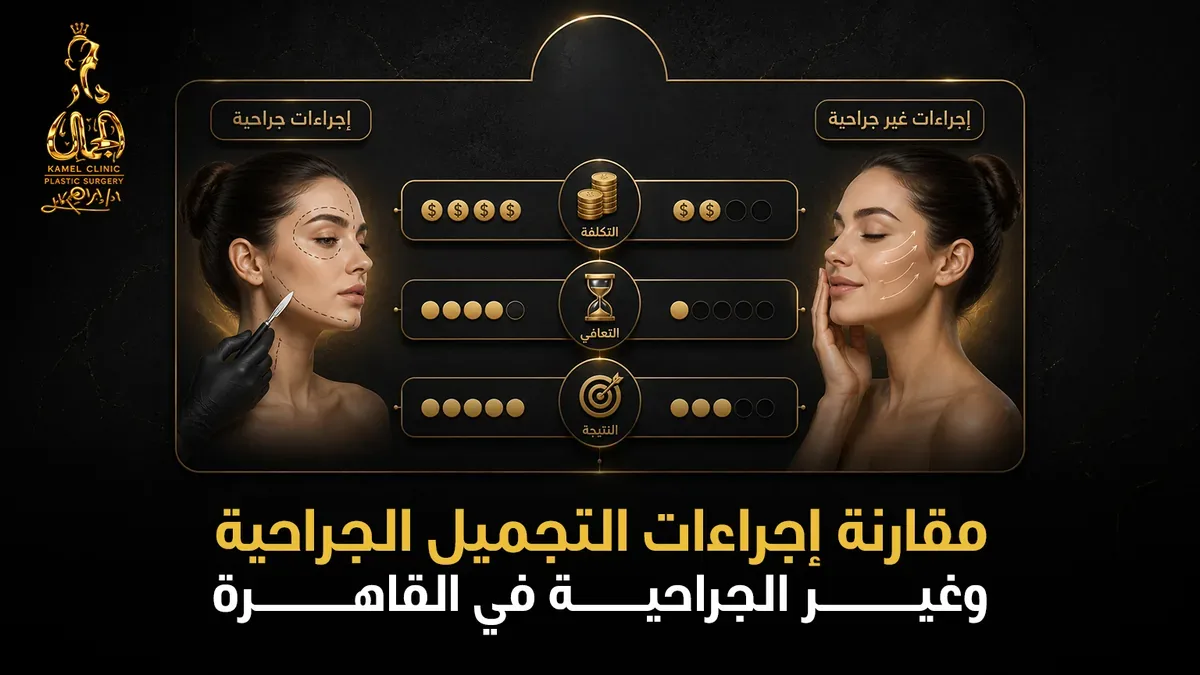 مقارنة إجراءات التجميل الجراحية وغير الجراحية في القاهرة