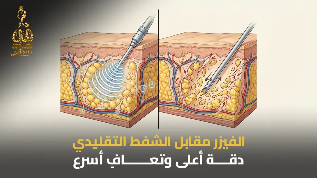 الفرق بين شفط الدهون بالفيزر والشفط التقليدي في مركز دار الجمال